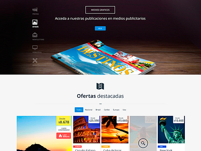 Topdest landing travel design web design