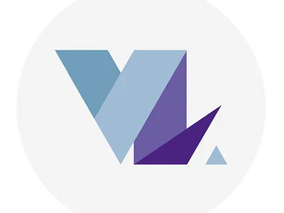 Vincent Lombard - Identité graphique design flat logo