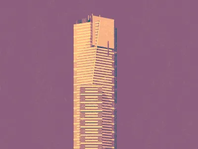 Eureka Tower architecture building eureka illustration melbourne skyscraper tower vector