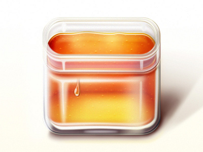 Honey icon drop glass honey icon ios photoshop