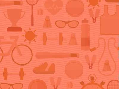 Fitness fitness illustration sports