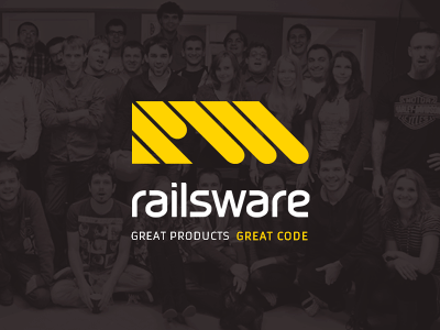 New Railsware Logo brand branding creative design gif graphic design identity logo logo design logotype typography yellow