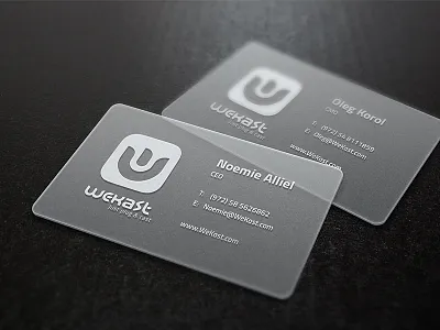 Wekast Cool Business Cards :) business business cards cards cast ceo cmo cool dongle plug translucid transparency website