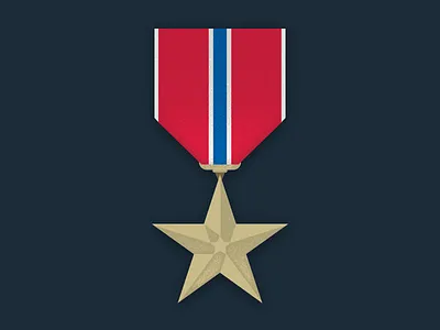 D-Day: Bronze Star bronze star courage d day illustration medal texture ww2 wwii