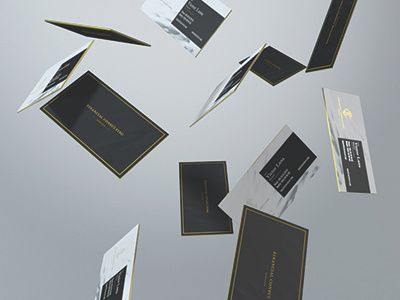 Consulting Financial brand branding business card identity letterpress logo mockup monogram