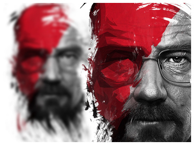 Heisenberg / Walter White breaking bad photography poster retouching