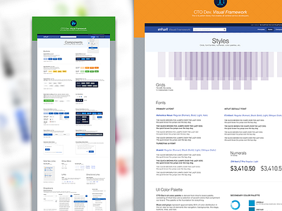 Visual Framework... gaining momentum components framework interactions style guide styles ui ux visual design