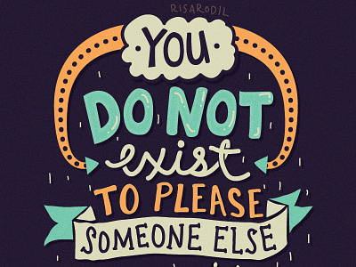 You exist for your own sake hand lettering hank green lettering nerdfighters typography