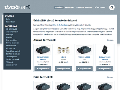 Webshop index page e commerce flat segoe webshop