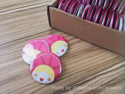 Singapore Dribbble MeetUp ! badges character design design dribbble illustration meet up photography singapore