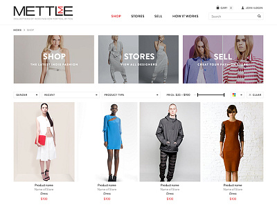 mm shop e commerce fashion shop store ui website