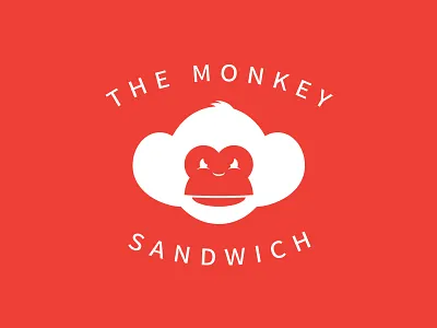 Hey monkey get funky artventus funky graphic handmade identity lettering logo monkey retro sandwich typography vintage