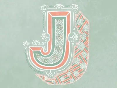 Typefight hand lettering j typefight