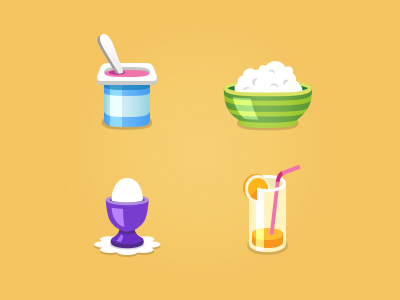 Breakfast breakfast icons illustration