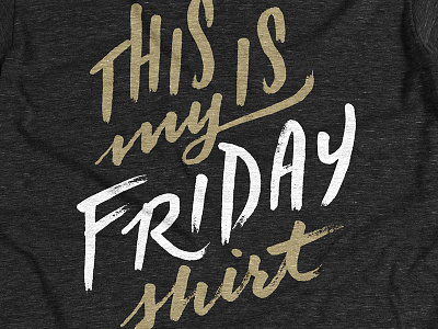 FRIDAY! cottonbureau friday happy print screenprint shirt tshirt ಠ‿ಠ