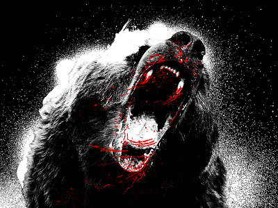 Carnage T Shirt apparel graphics bear blood carnage grunge t shirt design