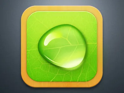 Droplet droplet icon ios leaf light pakistan shadow wood