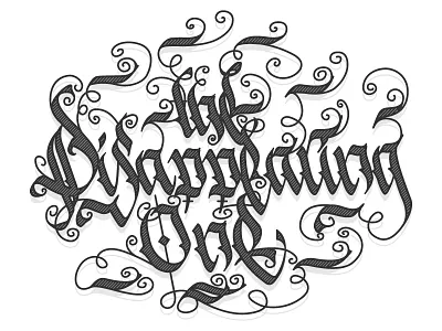 Dissipate (The Calligraphy) black calligraphy ink lettering music typeface