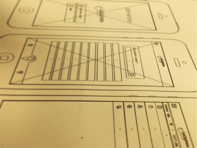 Wireframing New App - Restaurant app wireframe