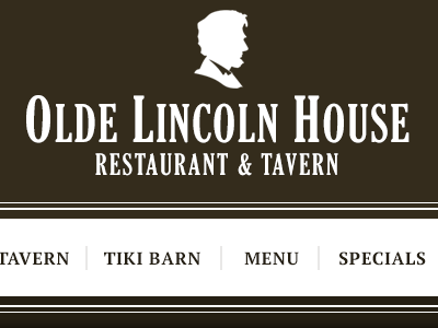 Olde Lincoln House lincoln restaurant web design