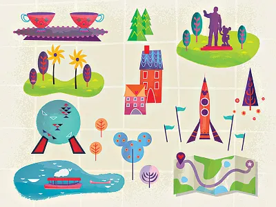 Disney Graphic Elements disney infographic mickey