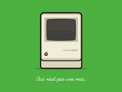 ceci n'est pas une mac apple icon mac magritte