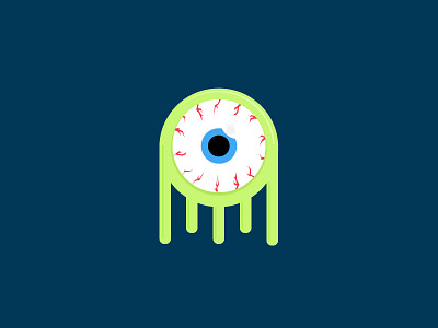 Eyeball Monster alien eyeball illustration monster simple