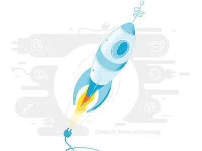 Rocket cloud retro rocket wip