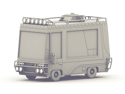 Recreational Vehicle 3d adventure adventuremobile c4d cinema 4d low poly lowpoly model recreational vehicle render rv vehicle