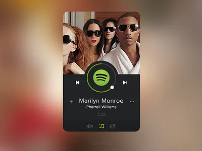 Spotify Widget music spotify ui ux widget