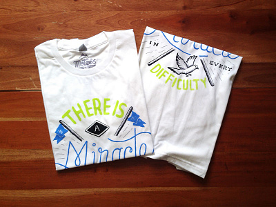 Miracle brand branding clothing motees tshirt