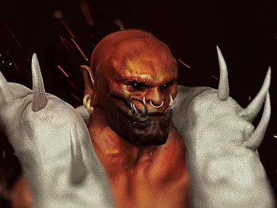 Model 3d art new orange orc photoshop speed zbrush