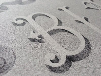 Detail shot - BLANC artist dots floral hand lettering handmade lettering letters ribbon rotring stippling typography wine