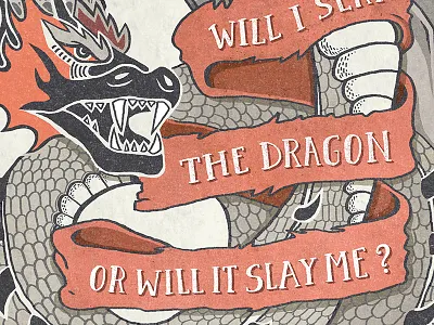 The Dragon dragon lettering typography