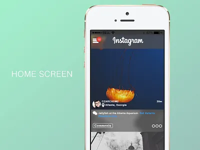 Instagram redesign instagram interface mobile parallax redesign social web