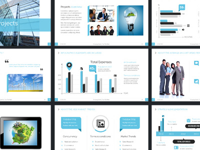 Flat design inspired Powerpoint presentation business corporate free icons infographics marketing microsoft mockups powerpoint pptx template web