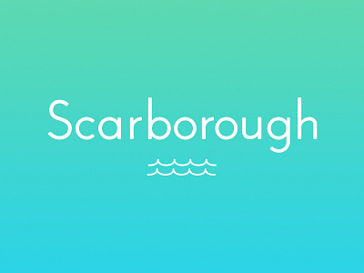 Scarborough fun logo typography