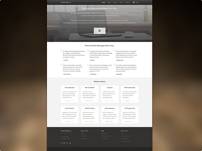CodersCollege Full Homepage coderscollege homepage image lessons photo teach tutorials