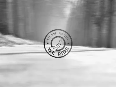 We Ride - Road Cycling badge bike cycling emblem logo sticker warsaw weride
