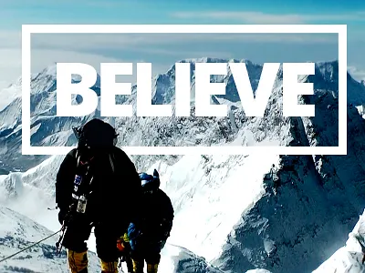 Believe landing page