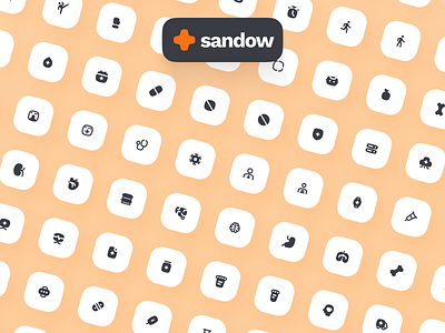 sandow Icon: Fitness & Workout UI Icon Set - Figma Plugin clean diet icon figma icon figma plugin fitness icon flat icon gym icon healthcare icon icon design icon family icon pack icon set line icon minimal minimal icon orange react icon ui icon vector icon workout icon