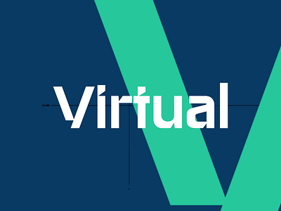 Virtual – A Font Built for the Future ai cyber digital esport font gaming innovation modern neon sci fi startup techno typeface typography uiux