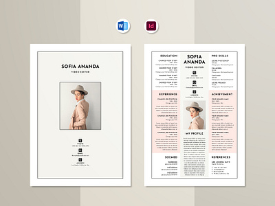 Resume / Cv a4 creativeresume cv cvword design indesign letter microsoftword modernresume portfolio print resume resumeword simplecv