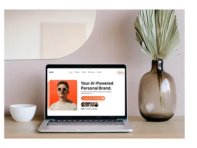 AI profile generator landing page design designing figma landing page ui ux website website design