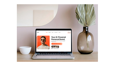 AI profile generator landing page design designing figma landing page ui ux website website design