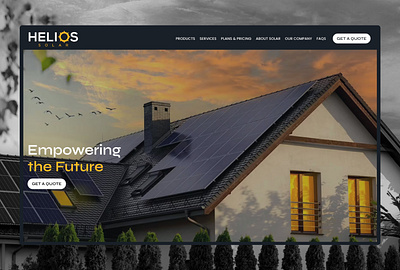 Helios Solar - Web Design | UI Design figma iconography mood board ui ui design uxui design visual design web design