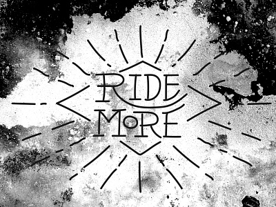 Ride More bike hand handdrawn hellojon ride type