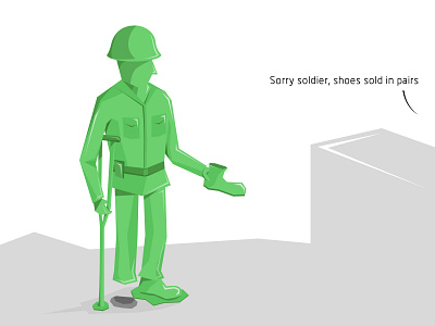 Sorry Soldier Shoes Sold In Pairs flat