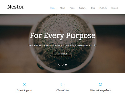 Nestor clean css3 drupal html5 responsive template