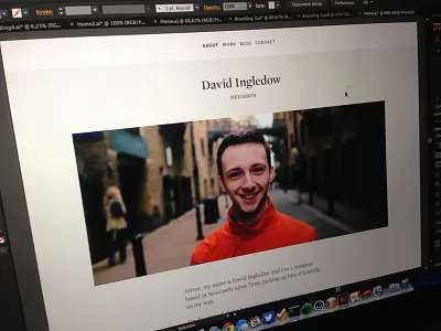 Personal Website clean flat folio interface minimal porftolio site ui web website
